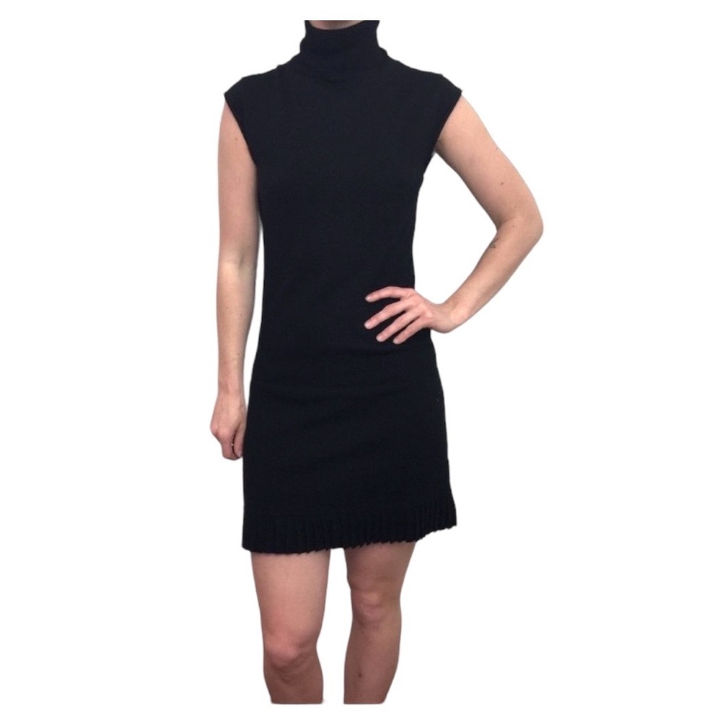IISLI Sleeveless Wool Turtleneck Dress Sz SP EUC